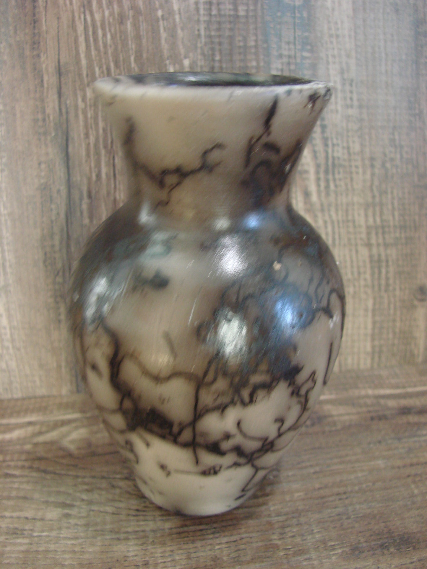 Native American Navajo Indian Horse Hair Pottery by Vail