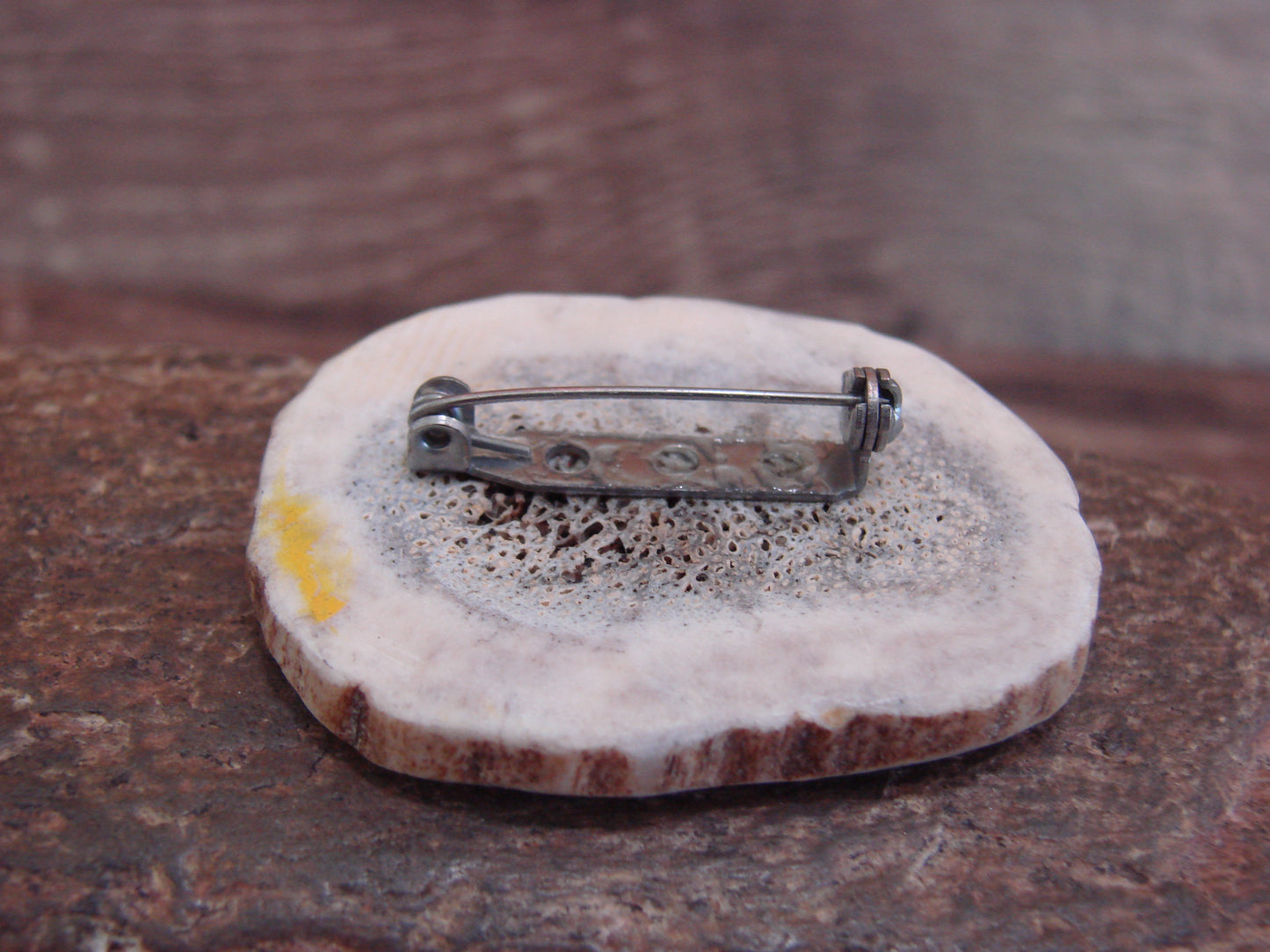 Native American Antler Bear Pin by Yazzie