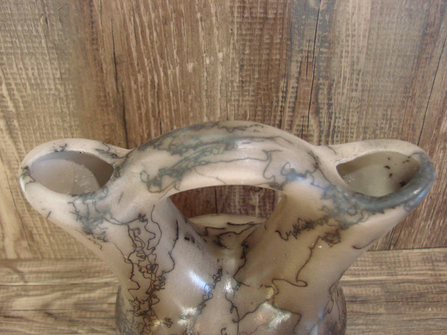 Small Native American Horse Hair Wedding Vase Pottery by Vail