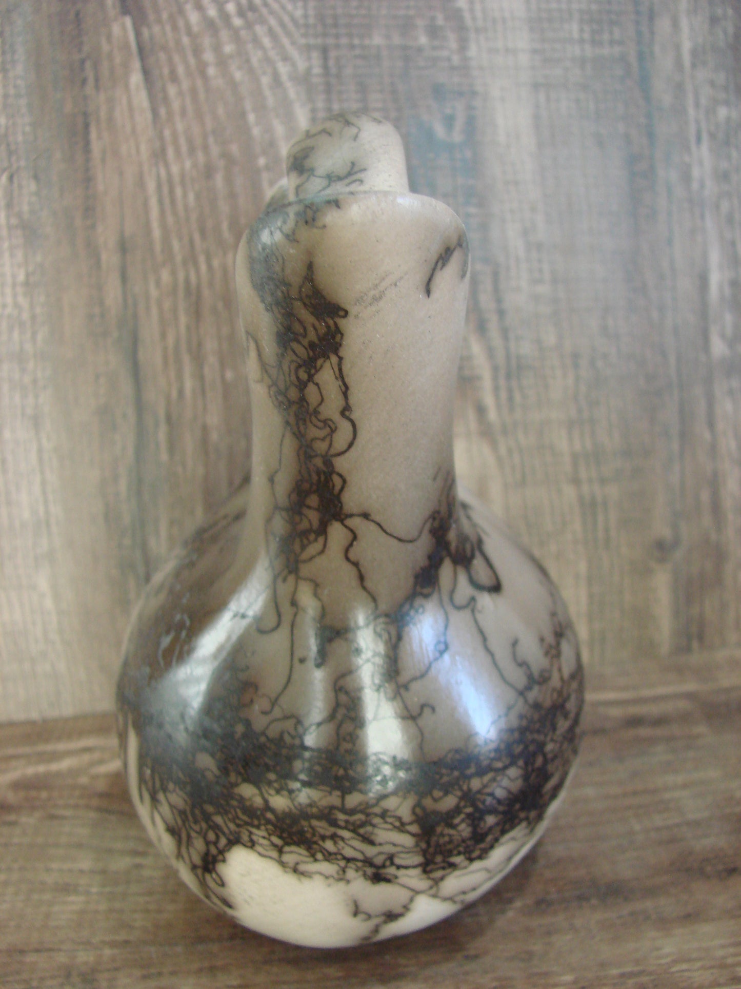 Small Native American Horse Hair Wedding Vase Pottery by Vail