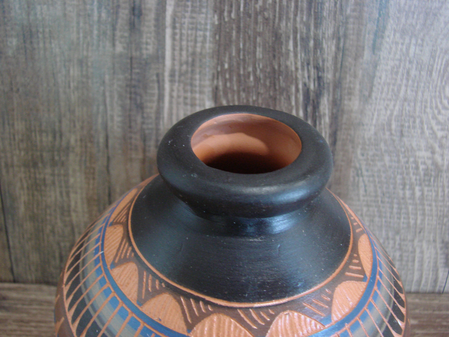 Native American Hand Etched & Hand Painted Pottery - Gilmore