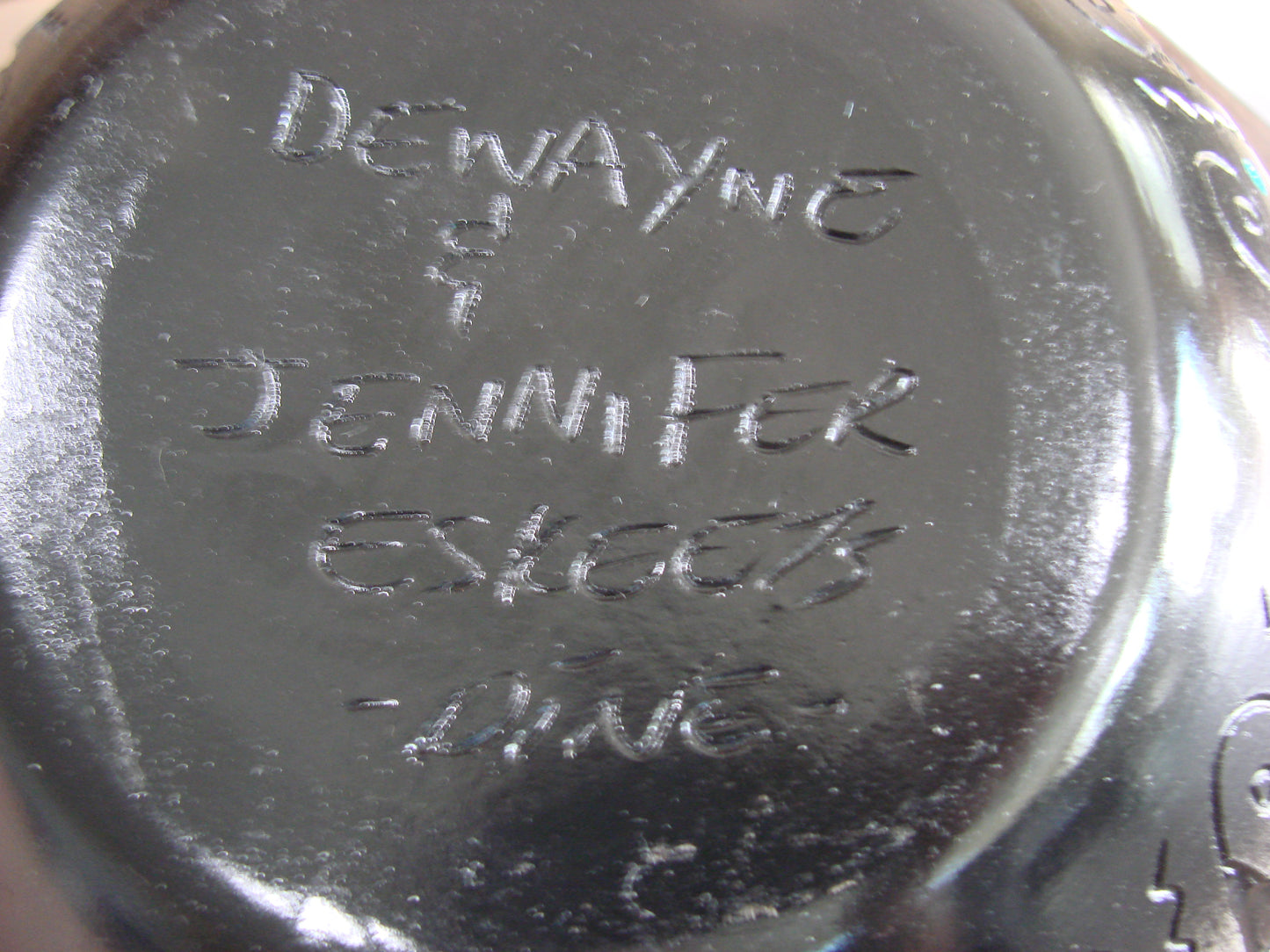 Native American Hand Etched Pottery Signed by Dewayne & Eskeets