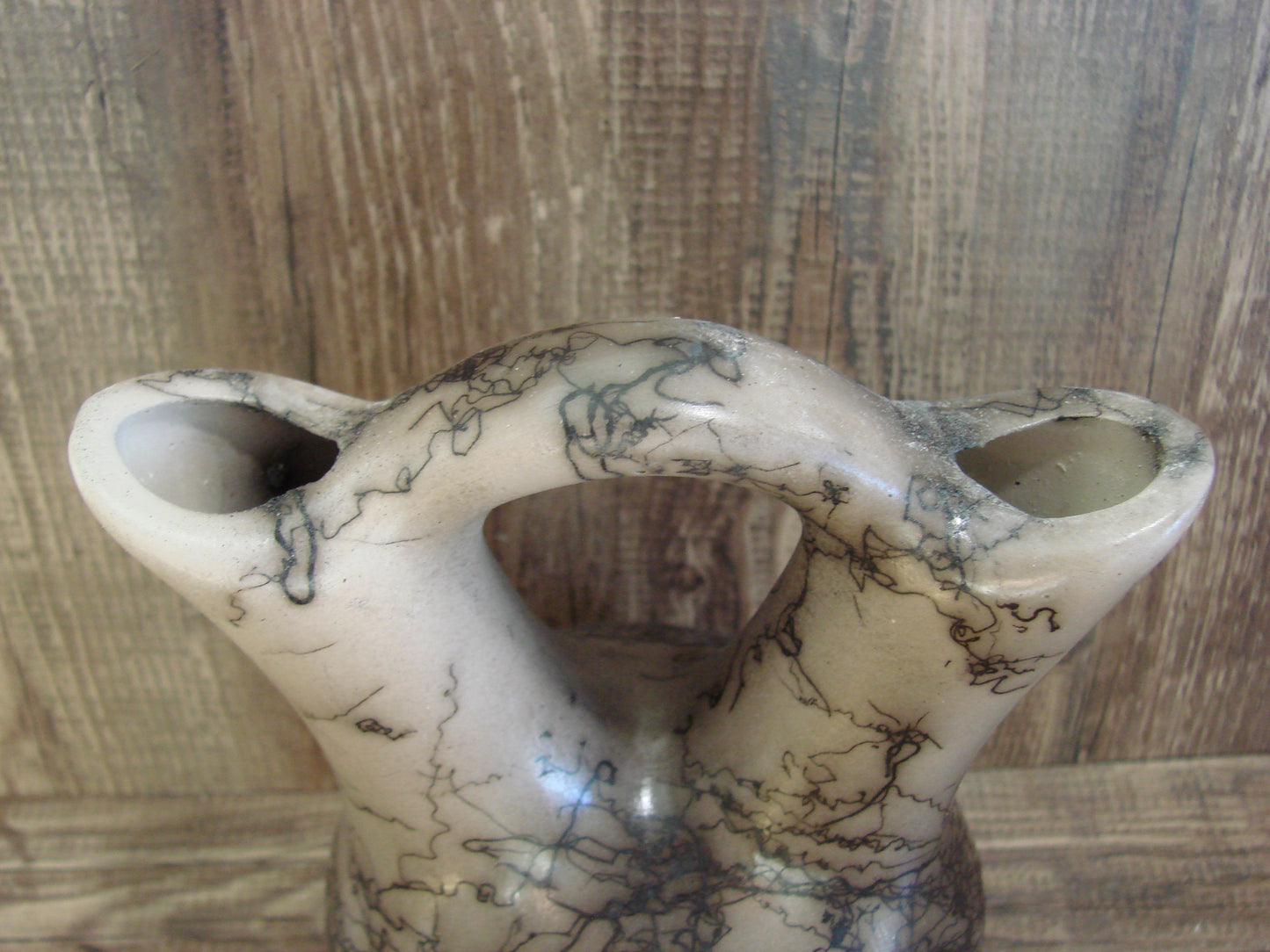 Small Native American Horse Hair Wedding Vase Pottery by Vail