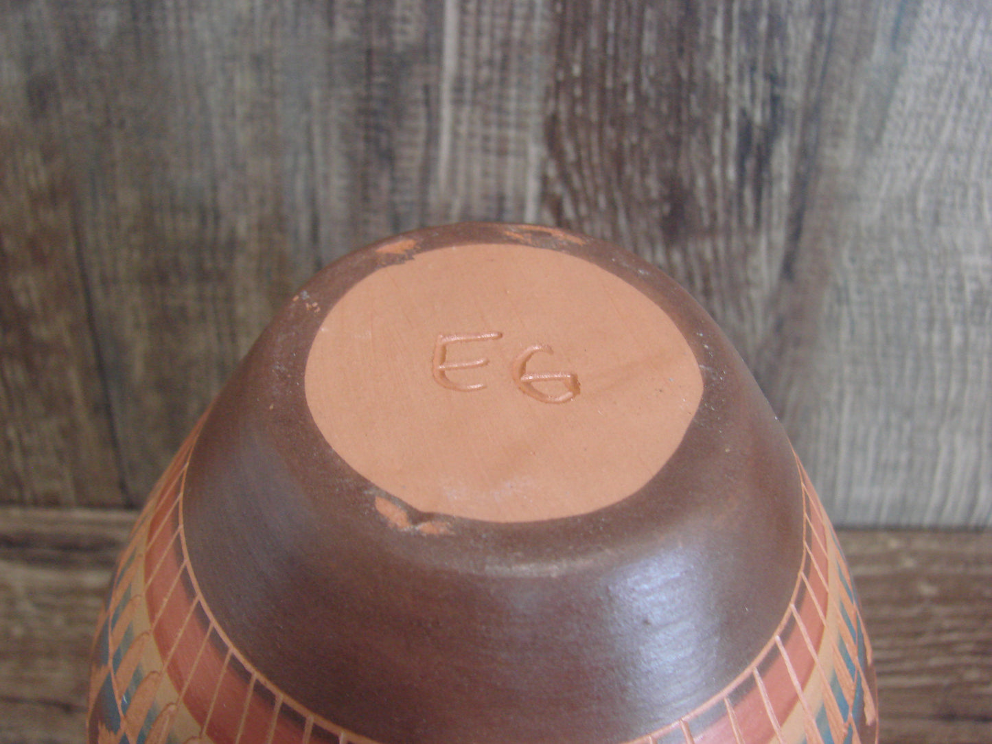 Native American Hand Etched & Hand Painted Pottery - Gilmore