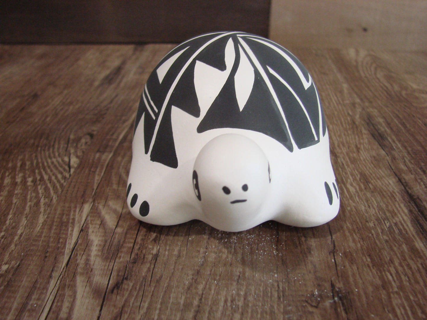 Native American Hand Painted Acoma Turtle Pottery by Concho