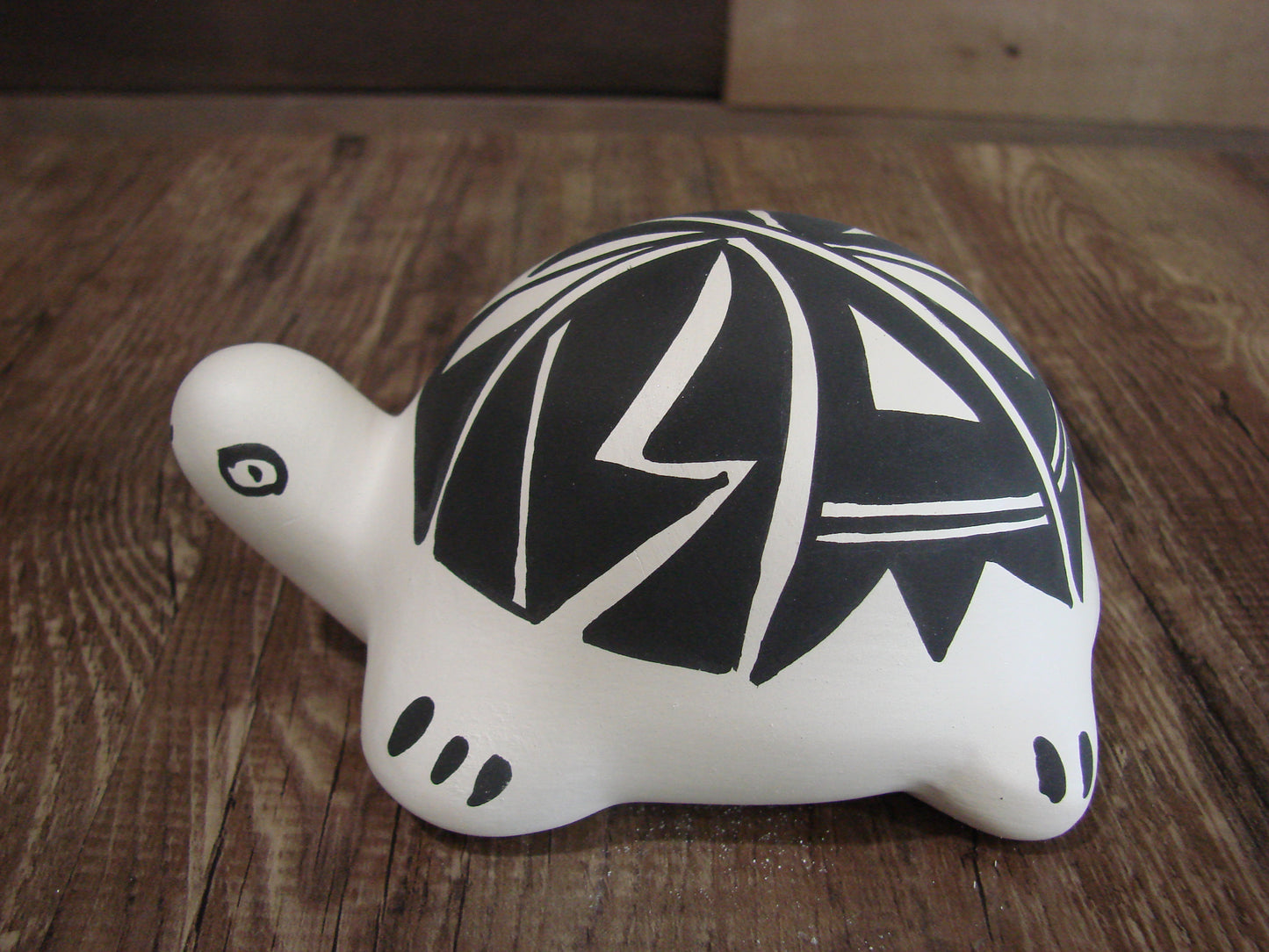 Native American Hand Painted Acoma Turtle Pottery by Concho