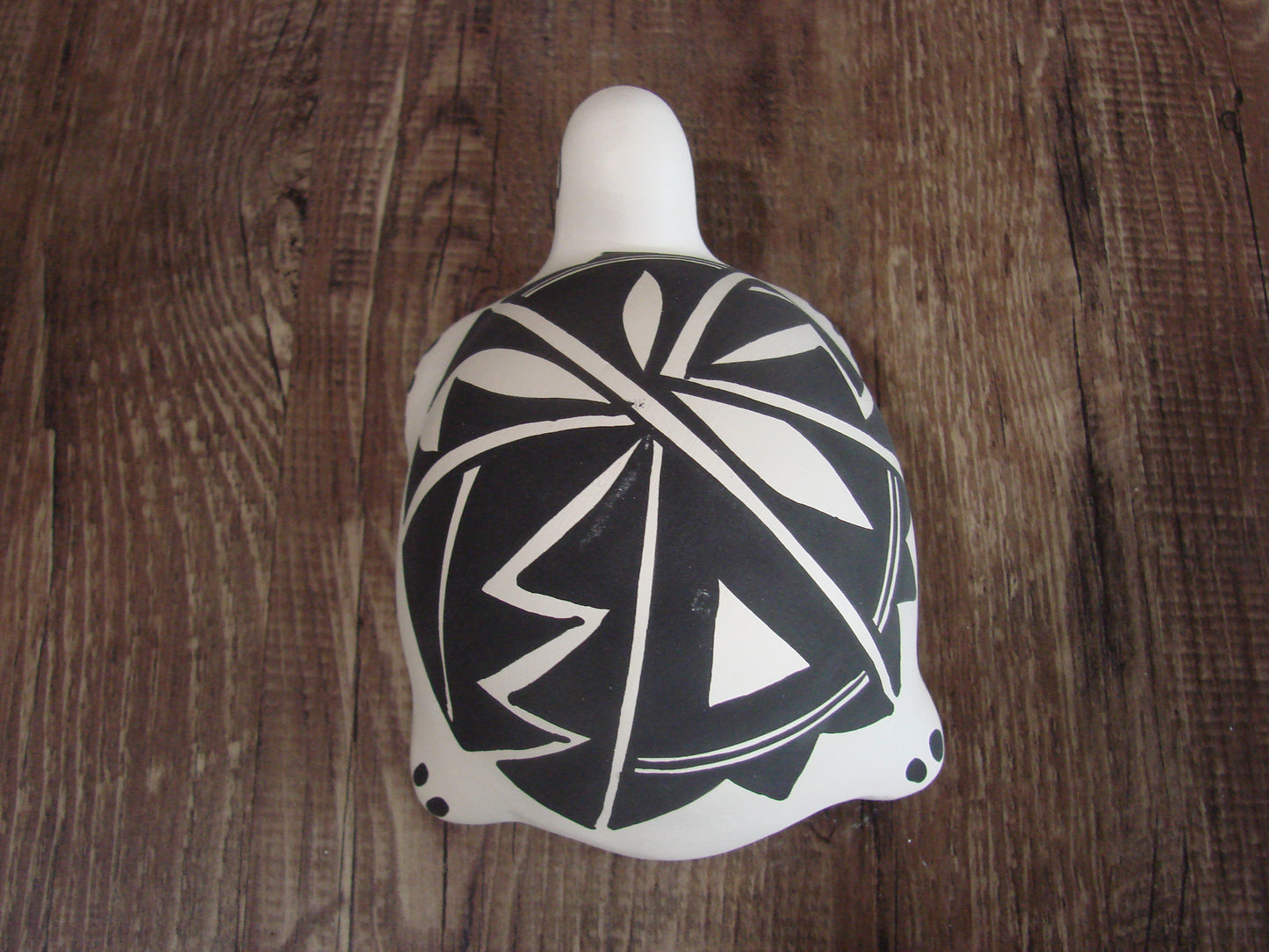 Native American Hand Painted Acoma Turtle Pottery by Concho