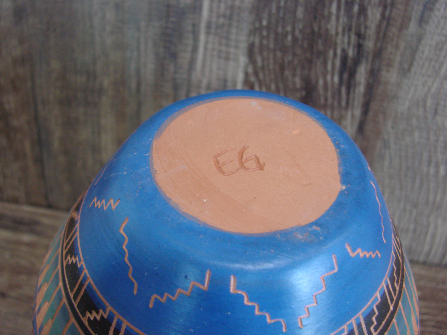 Native American Hand Etched & Hand Painted Pottery - Gilmore