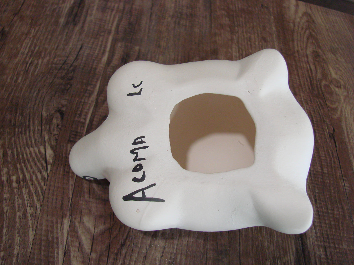 Native American Hand Painted Acoma Turtle Pottery by Concho