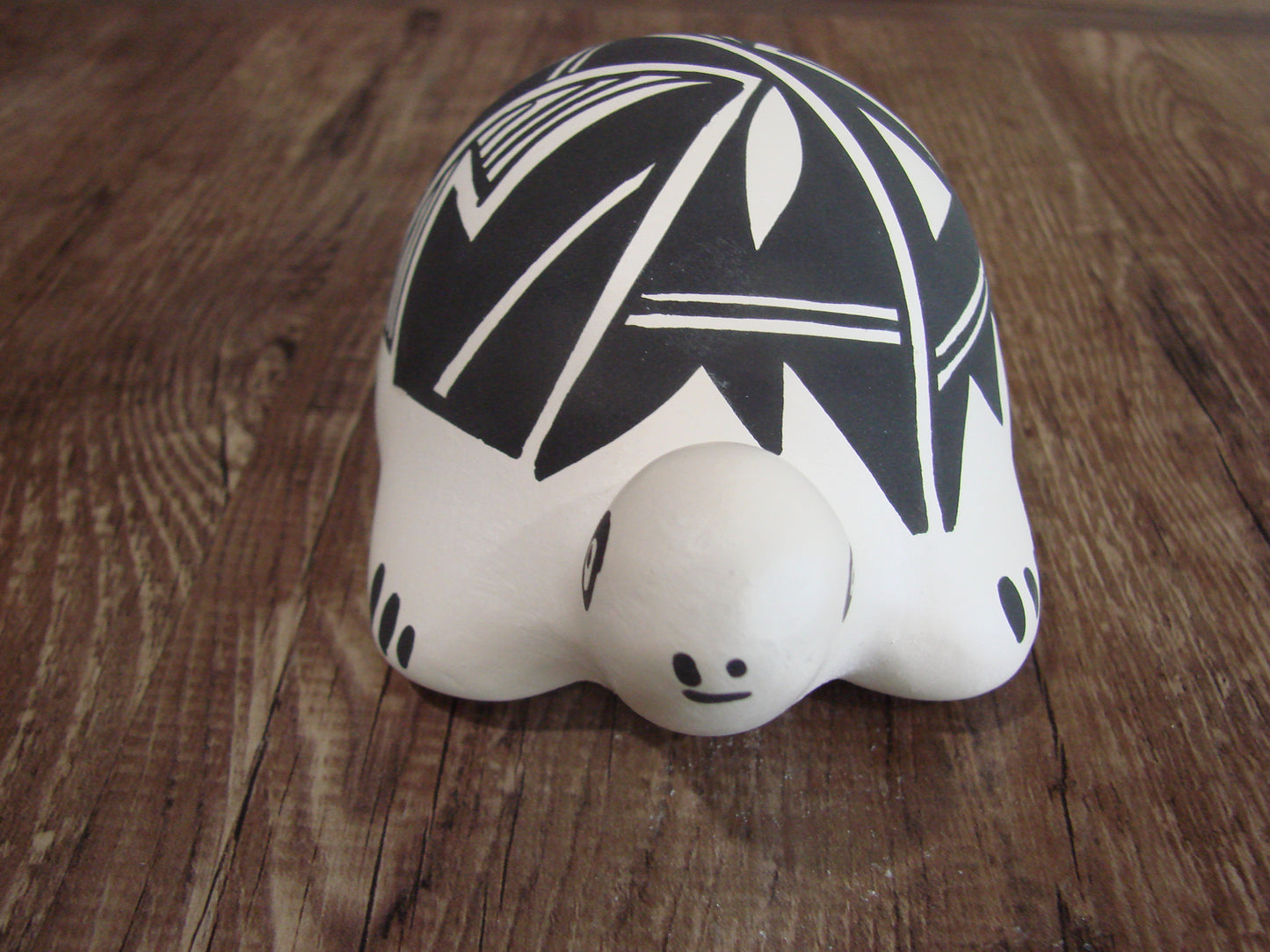 Native American Hand Painted Acoma Turtle Pottery by Concho