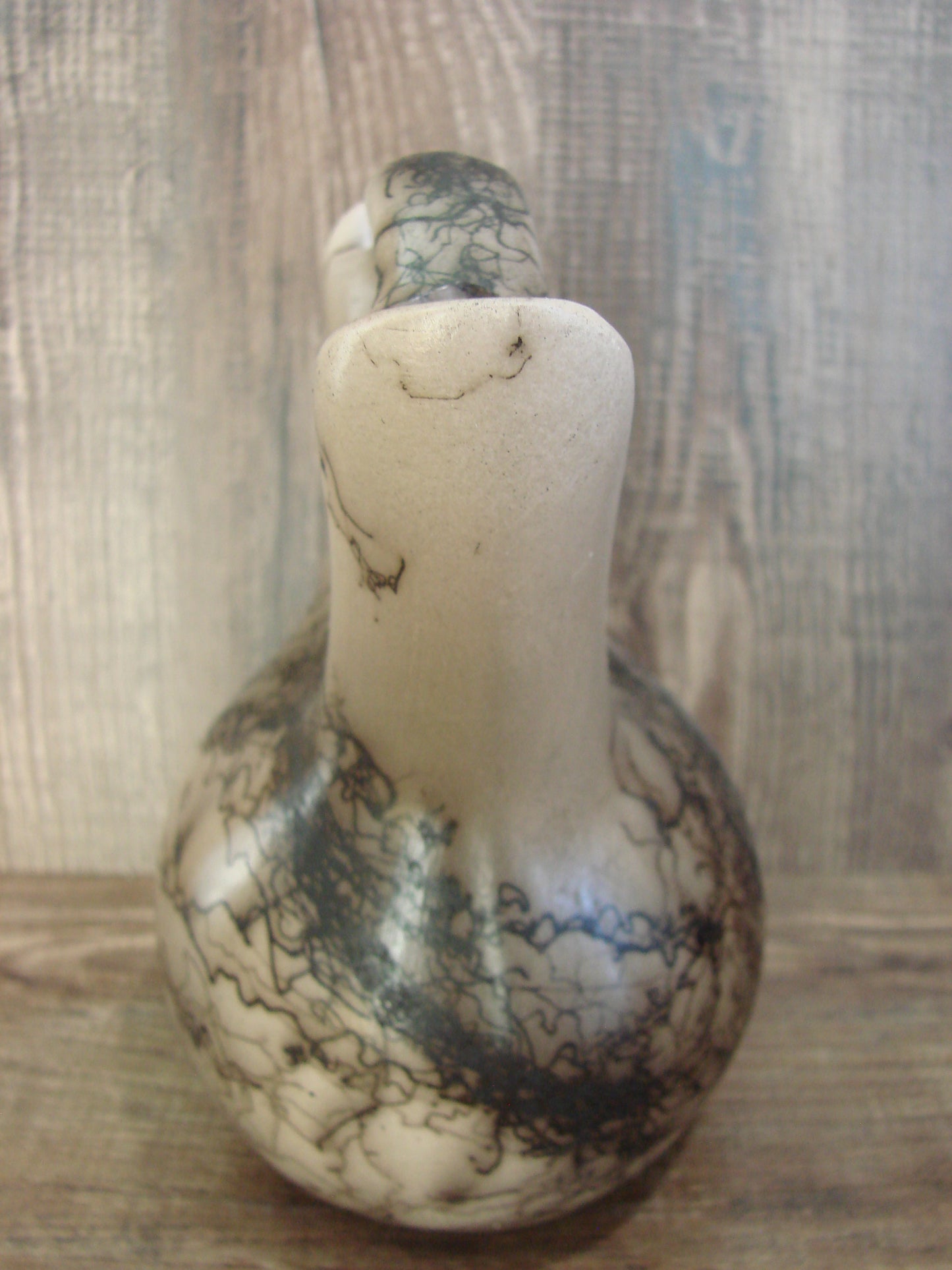 Small Native American Horse Hair Wedding Vase Pottery by Vail