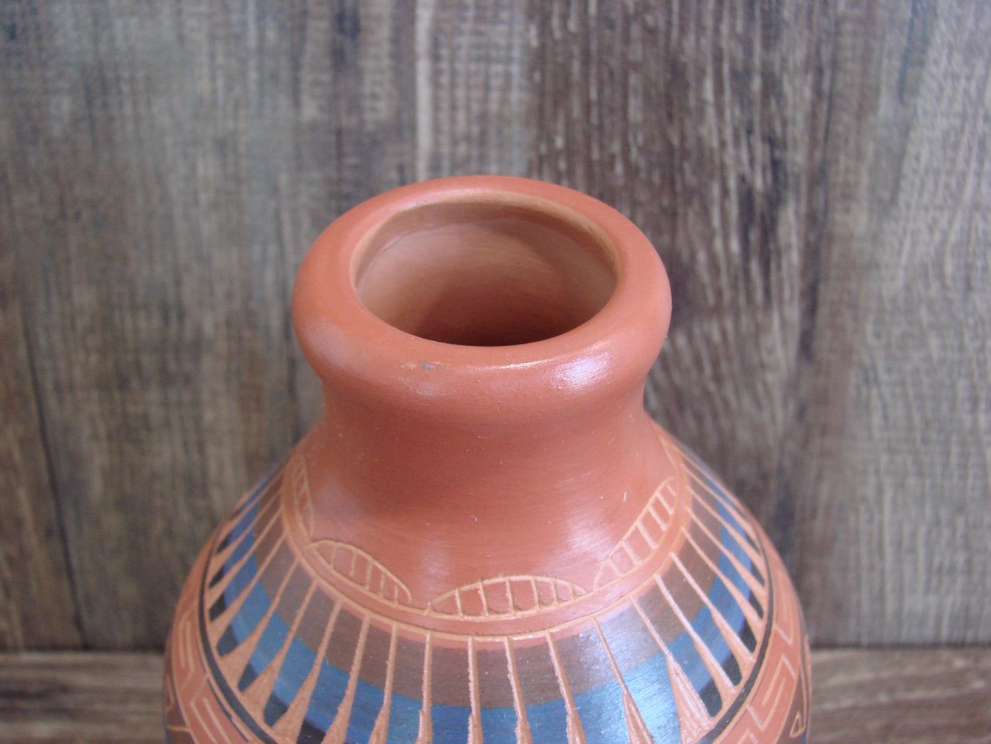 Native American Hand Etched & Hand Painted Pottery - Gilmore