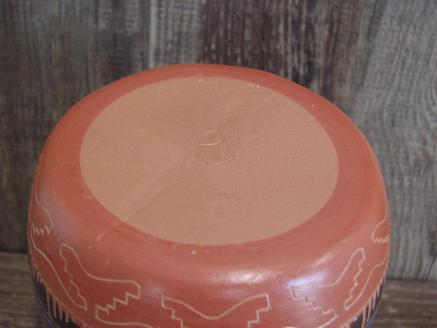 Native American Hand Etched & Hand Painted Pottery - Gilmore