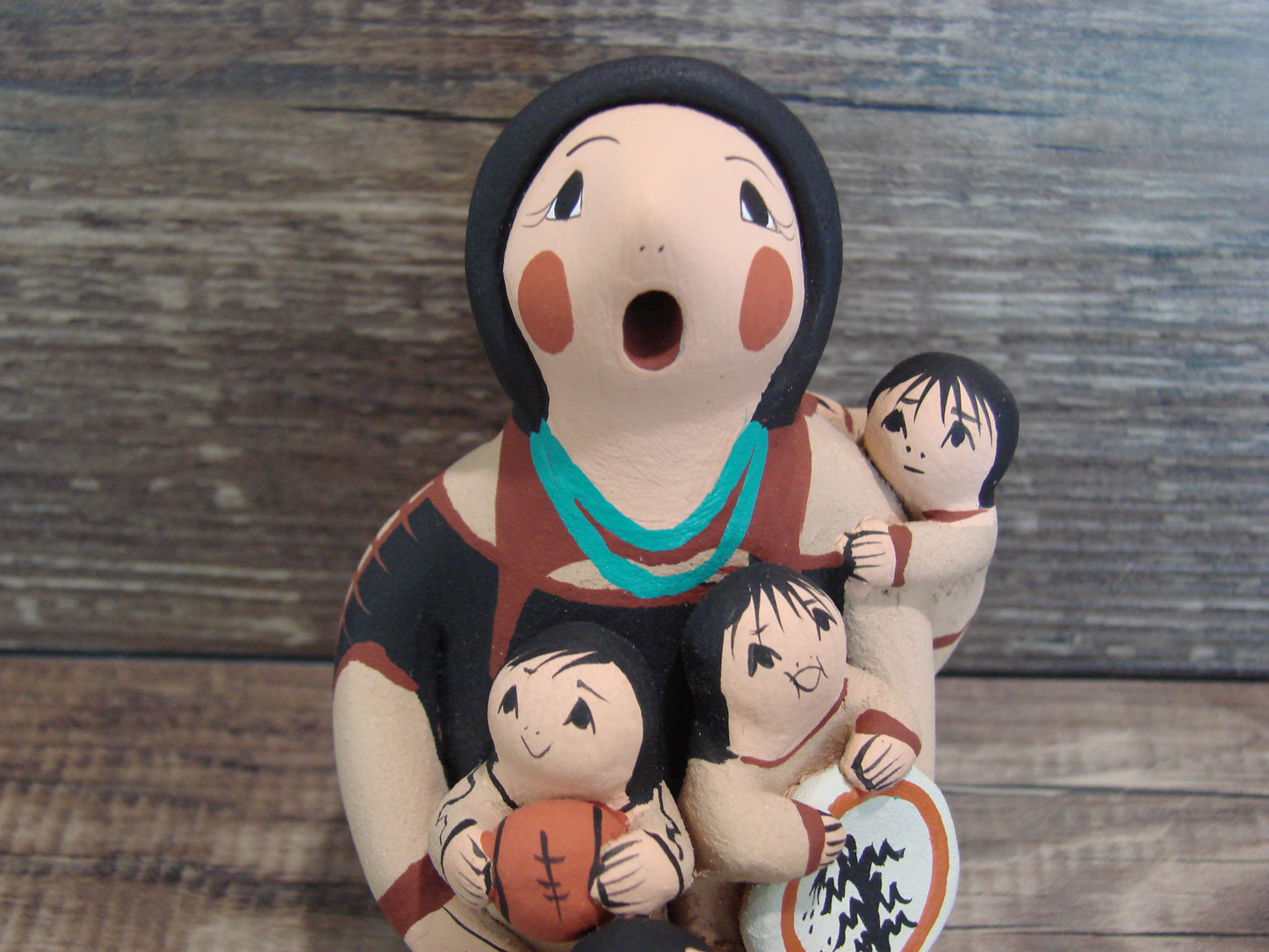 Jemez Pueblo Indian Handmade Clay Storyteller by Lucero