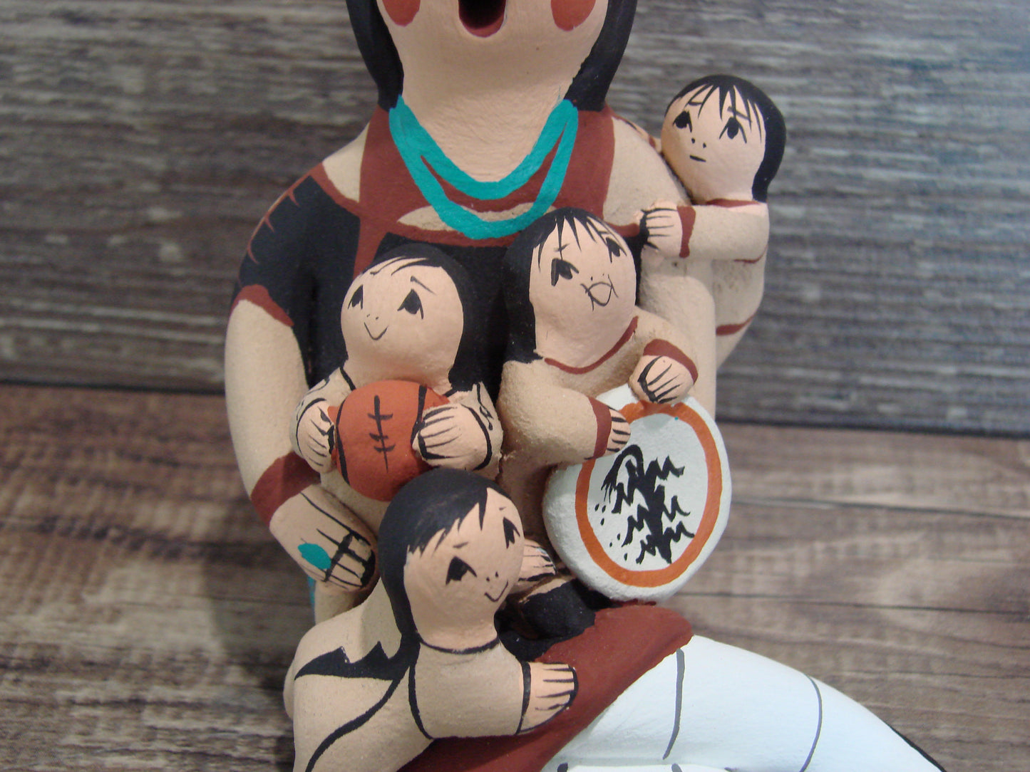 Jemez Pueblo Indian Handmade Clay Storyteller by Lucero
