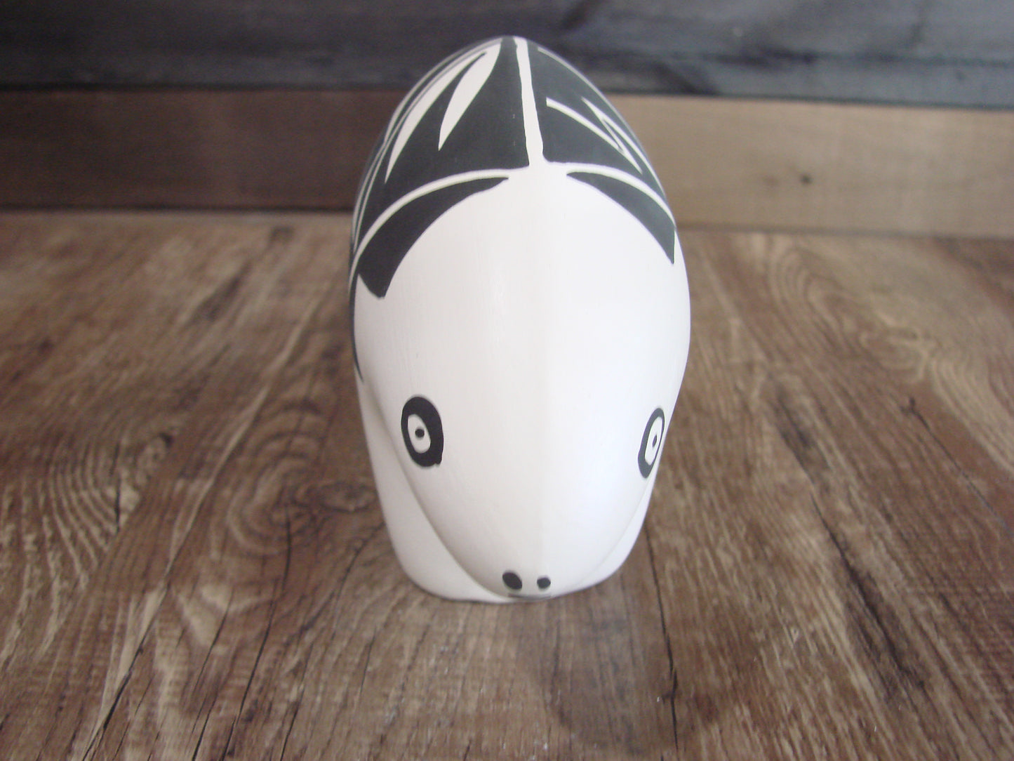 Native American Hand Painted Acoma Bear Pottery by Concho