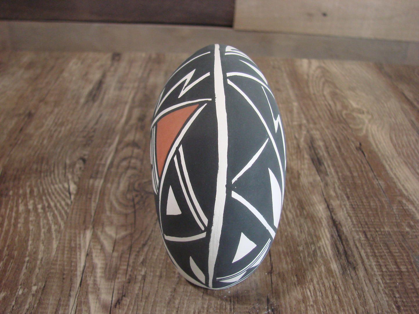 Native American Hand Painted Acoma Bear Pottery by Concho