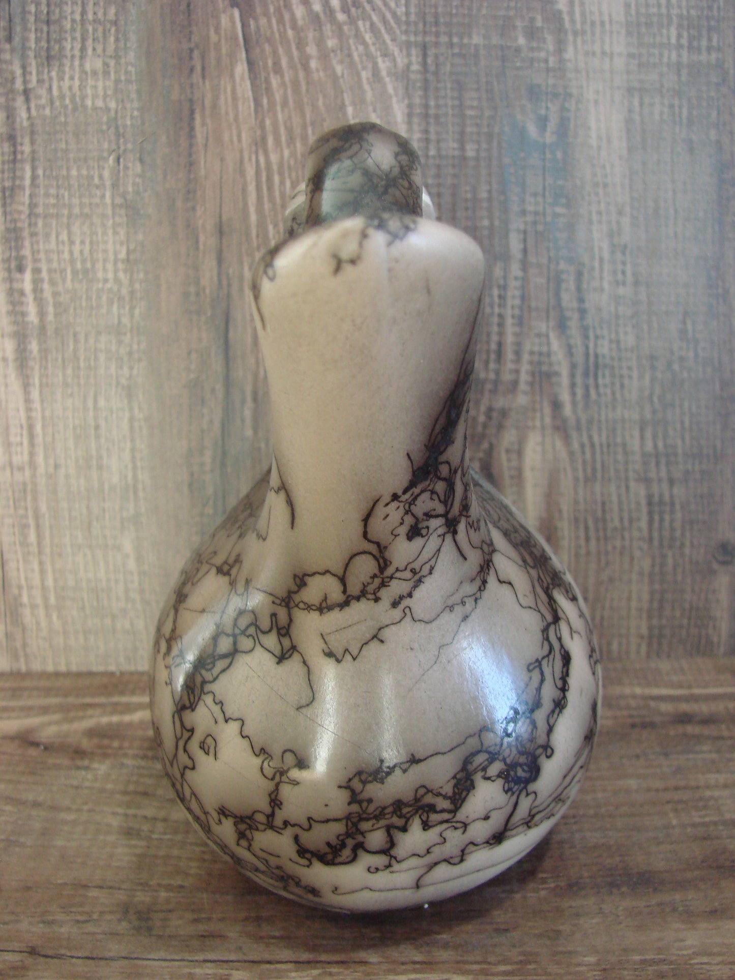 Small Native American Horse Hair Wedding Vase Pottery by Vail