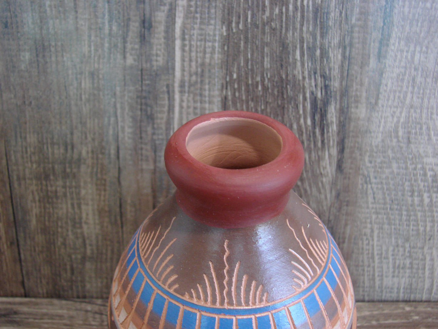 Native American Hand Etched & Hand Painted Pottery - Gilmore