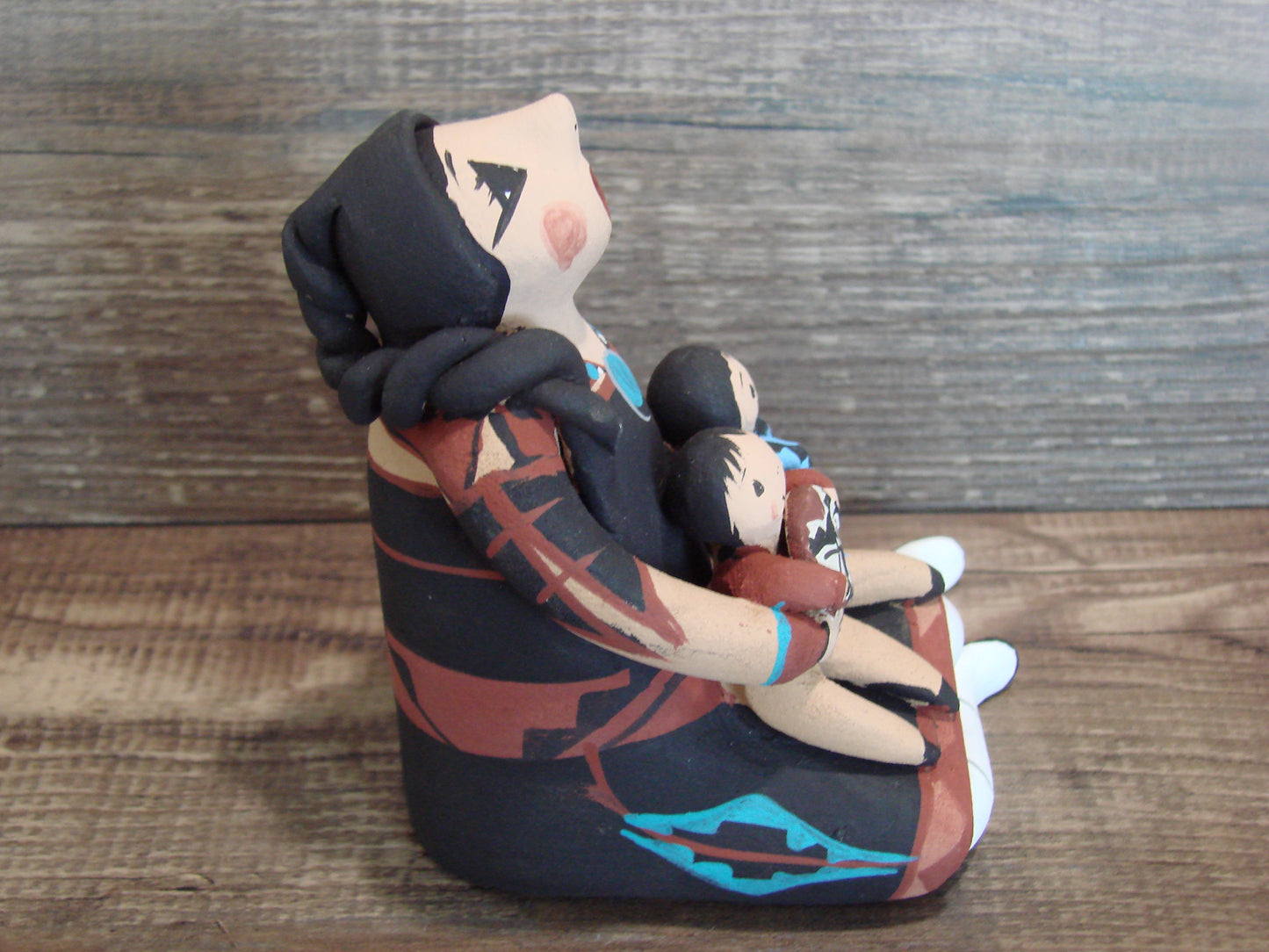 Jemez Pueblo Indian Handmade Clay Storyteller by Lucero