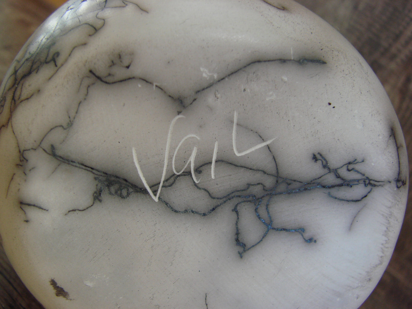 Small Native American Horse Hair Wedding Vase Pottery by Vail