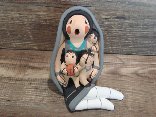 Jemez Pueblo Indian Handmade Clay Storyteller by Lucero