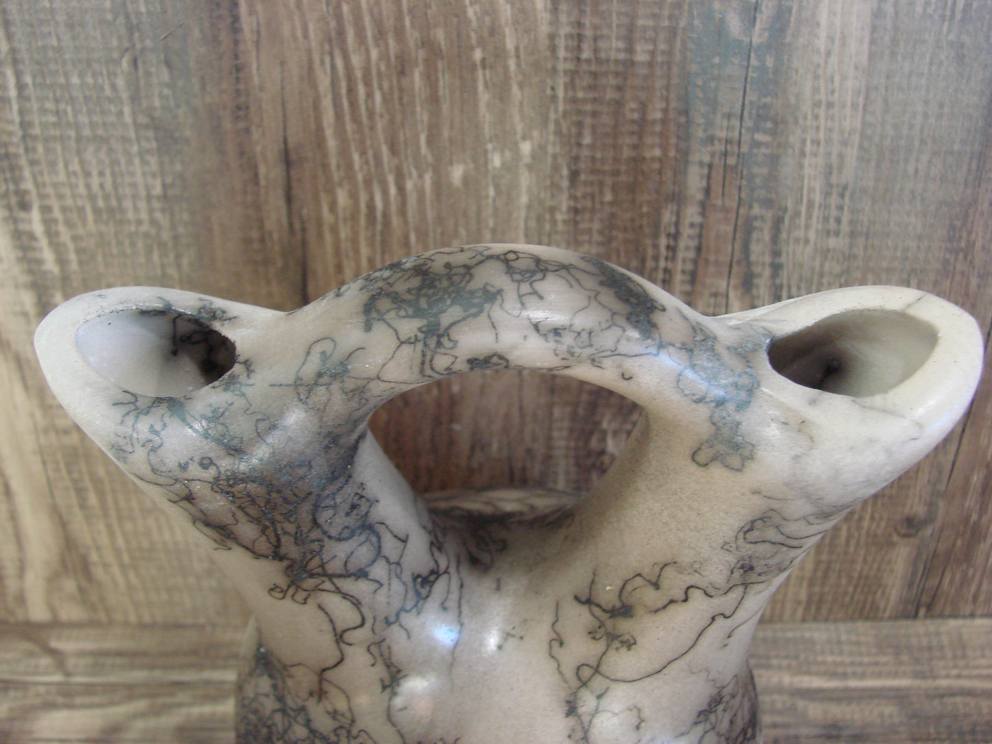 Small Native American Horse Hair Wedding Vase Pottery by Vail