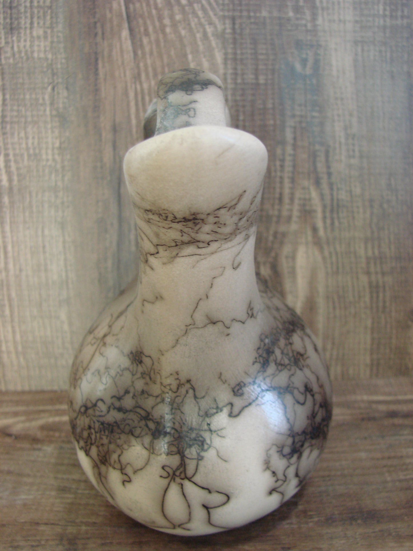 Small Native American Horse Hair Wedding Vase Pottery by Vail