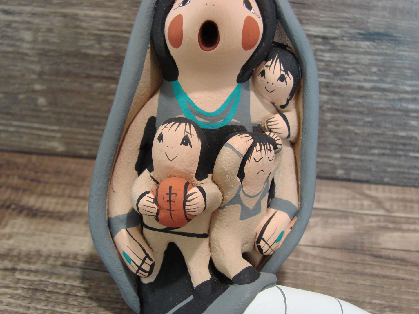 Jemez Pueblo Indian Handmade Clay Storyteller by Lucero