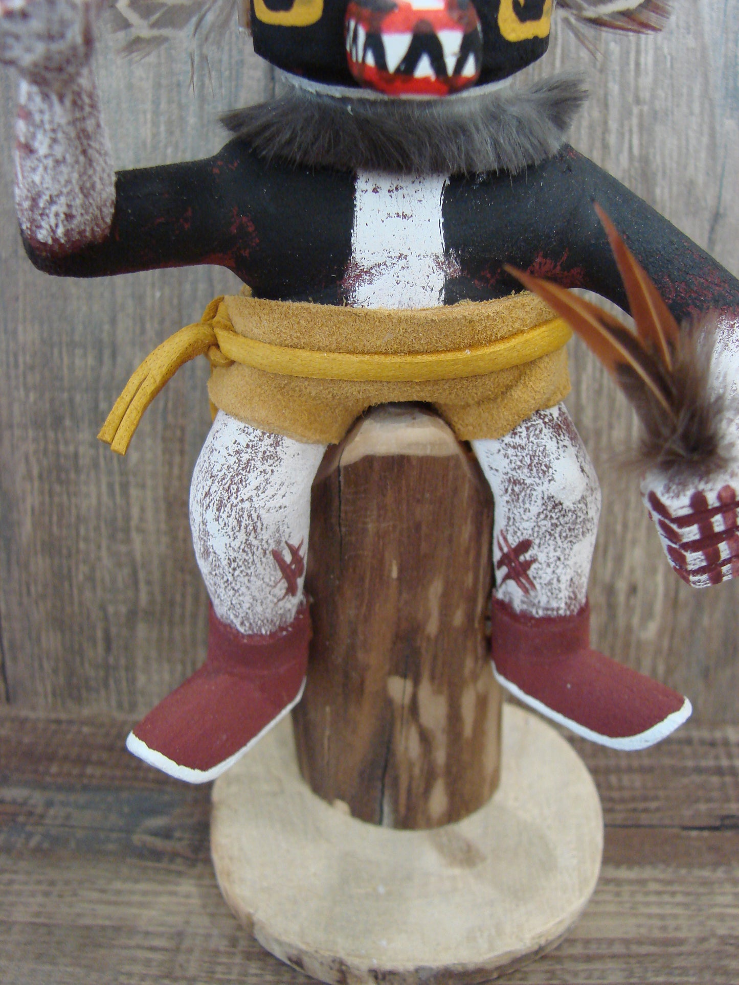 Native American Badger Kachina Dancer Signed Benally
