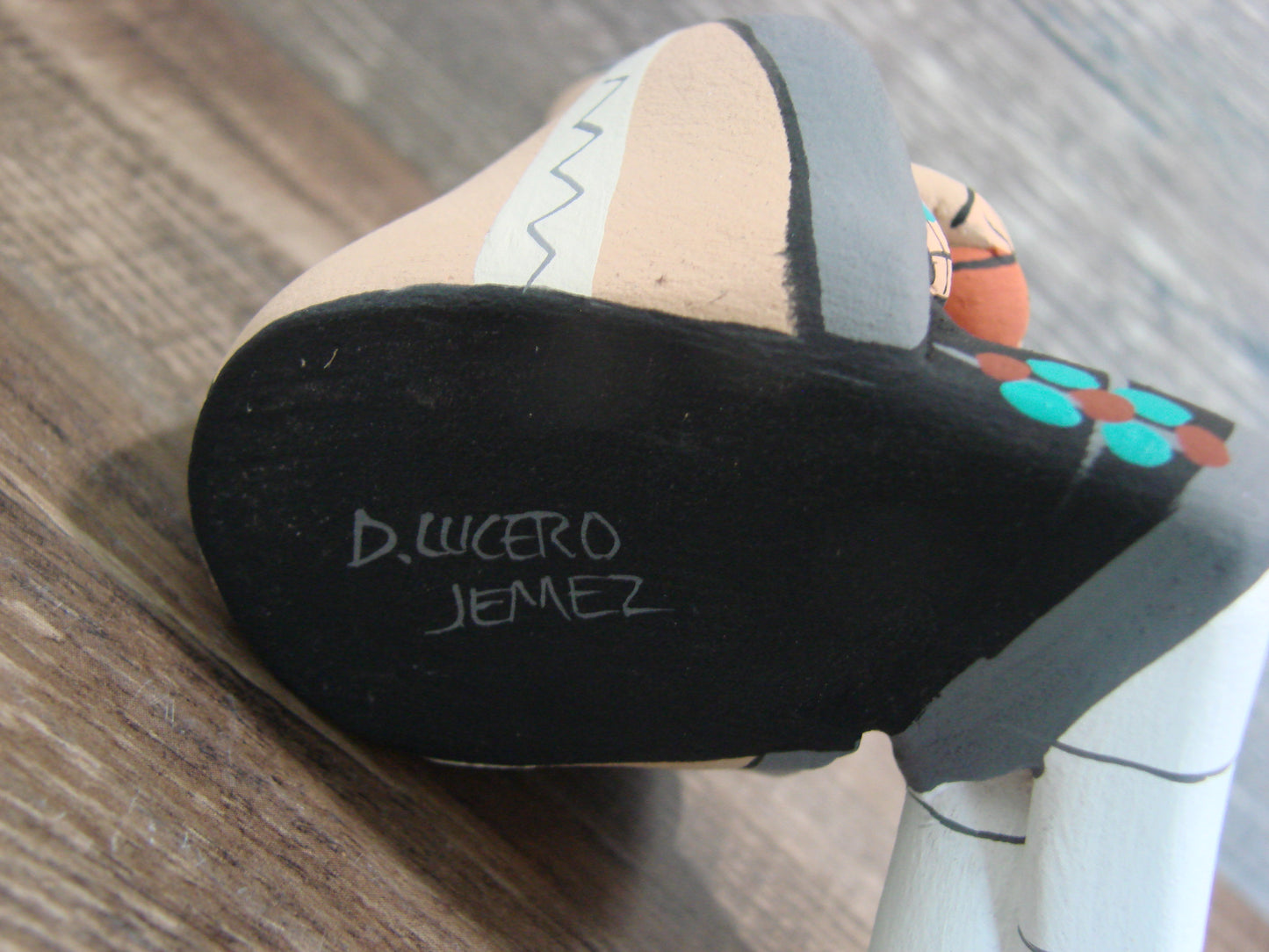 Jemez Pueblo Indian Handmade Clay Storyteller by Lucero