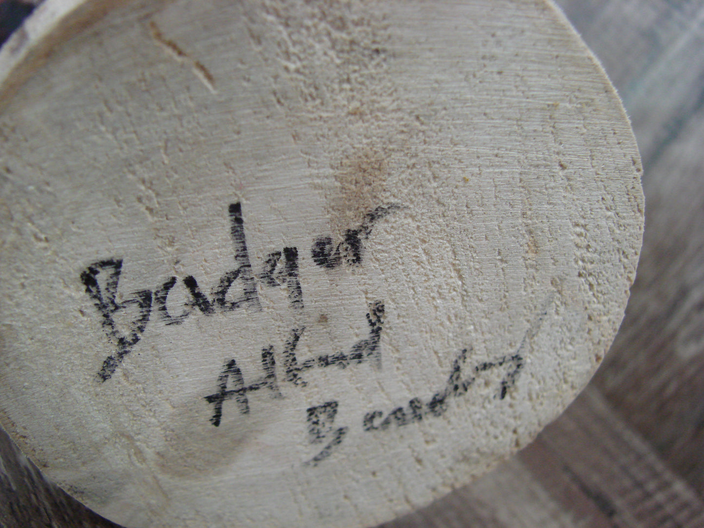 Native American Badger Kachina Dancer Signed Benally