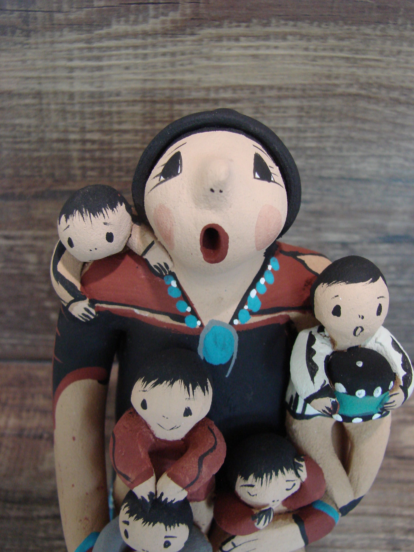 Jemez Pueblo Indian Handmade Clay Storyteller by Lucero