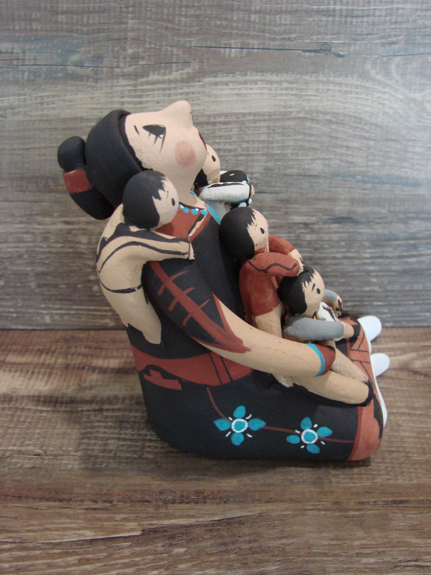 Jemez Pueblo Indian Handmade Clay Storyteller by Lucero
