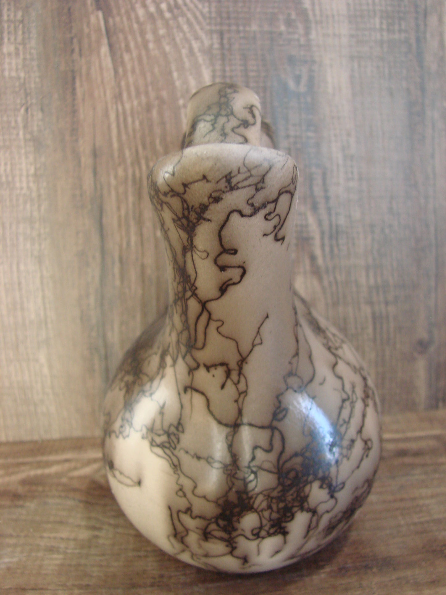 Small Native American Horse Hair Wedding Vase Pottery by Vail