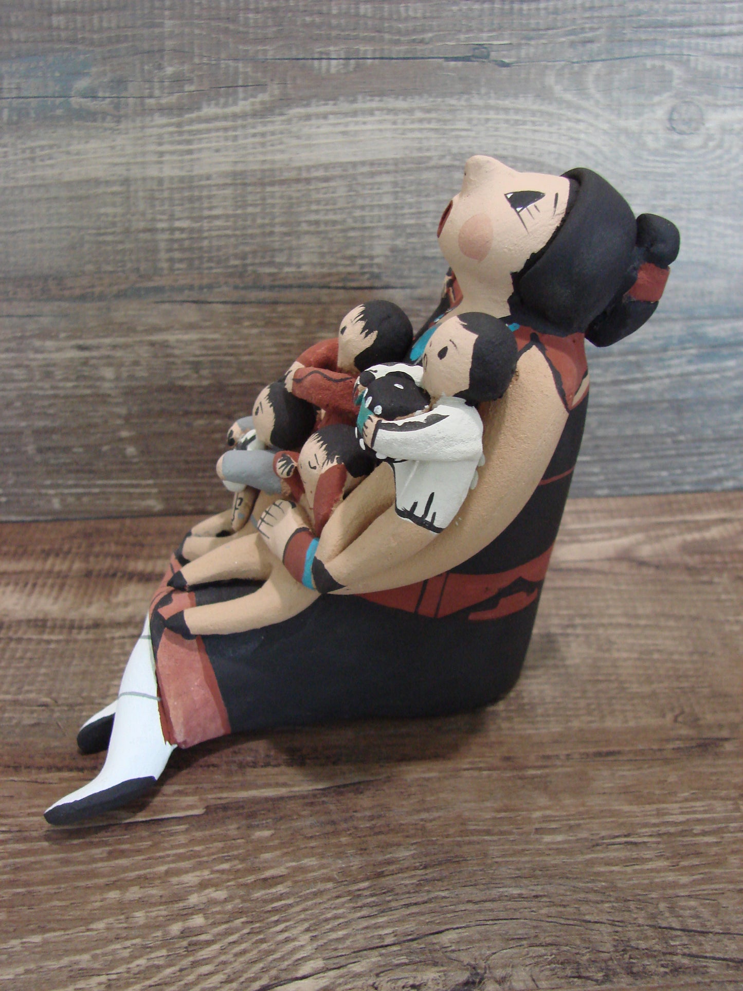 Jemez Pueblo Indian Handmade Clay Storyteller by Lucero