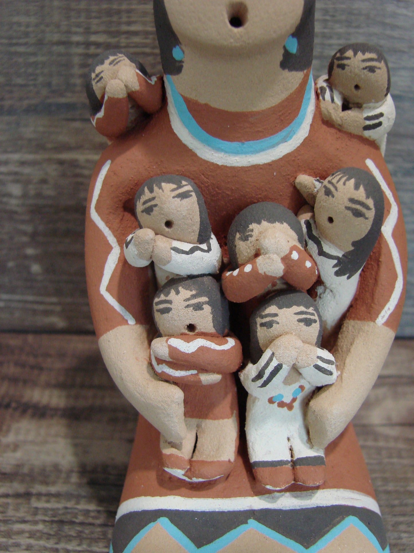 Jemez Pueblo Indian Handmade Clay Storyteller by Loretto