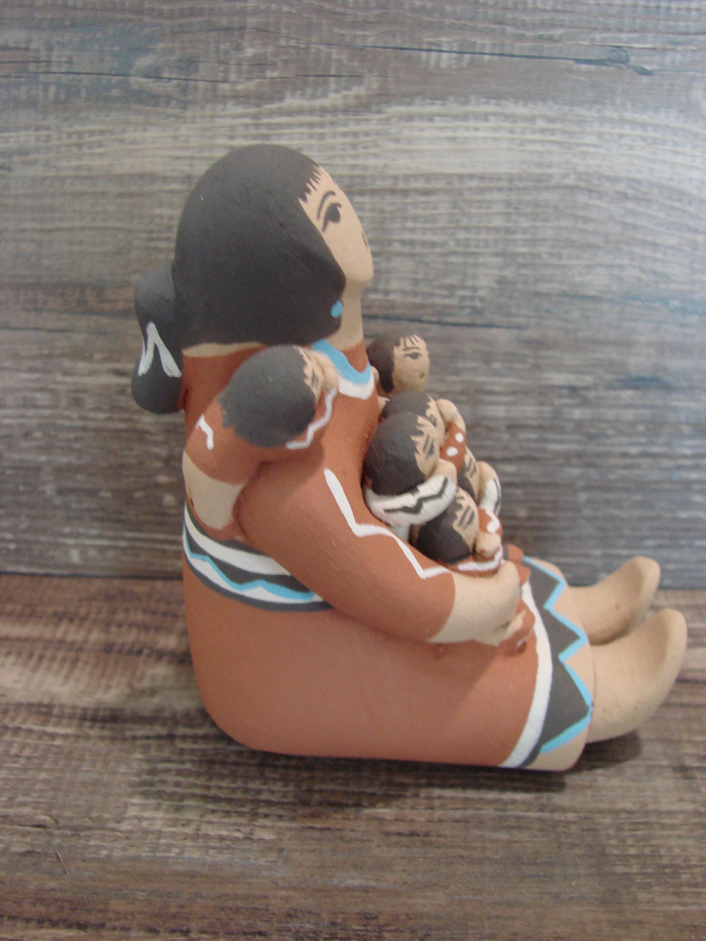 Jemez Pueblo Indian Handmade Clay Storyteller by Loretto
