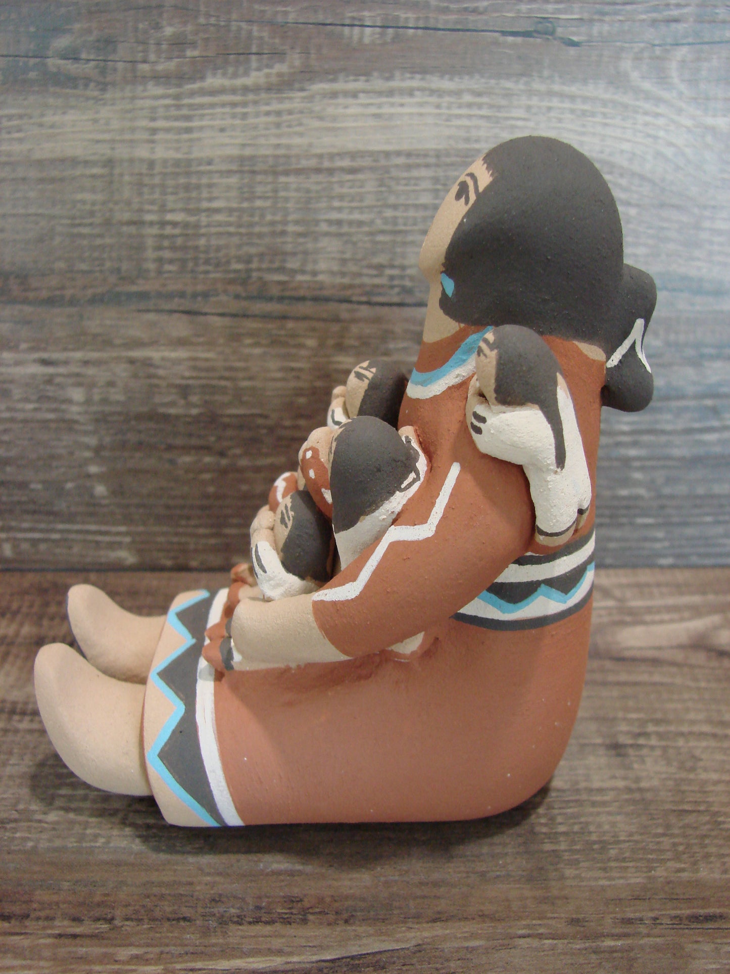 Jemez Pueblo Indian Handmade Clay Storyteller by Loretto