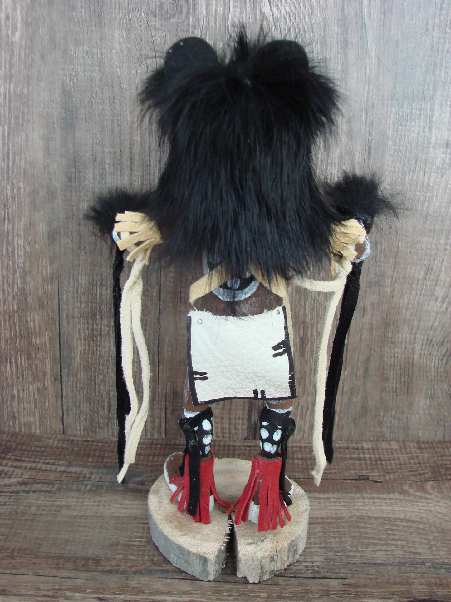 Native American Masked Black Bear Kachina Dancer by RS