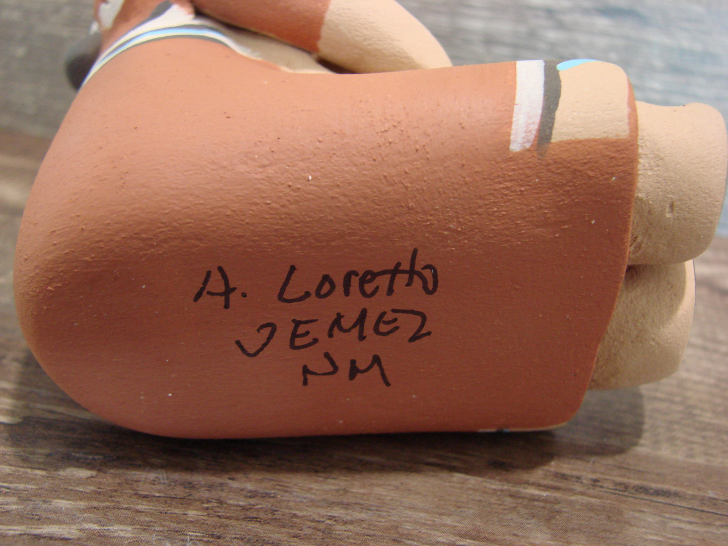 Jemez Pueblo Indian Handmade Clay Storyteller by Loretto