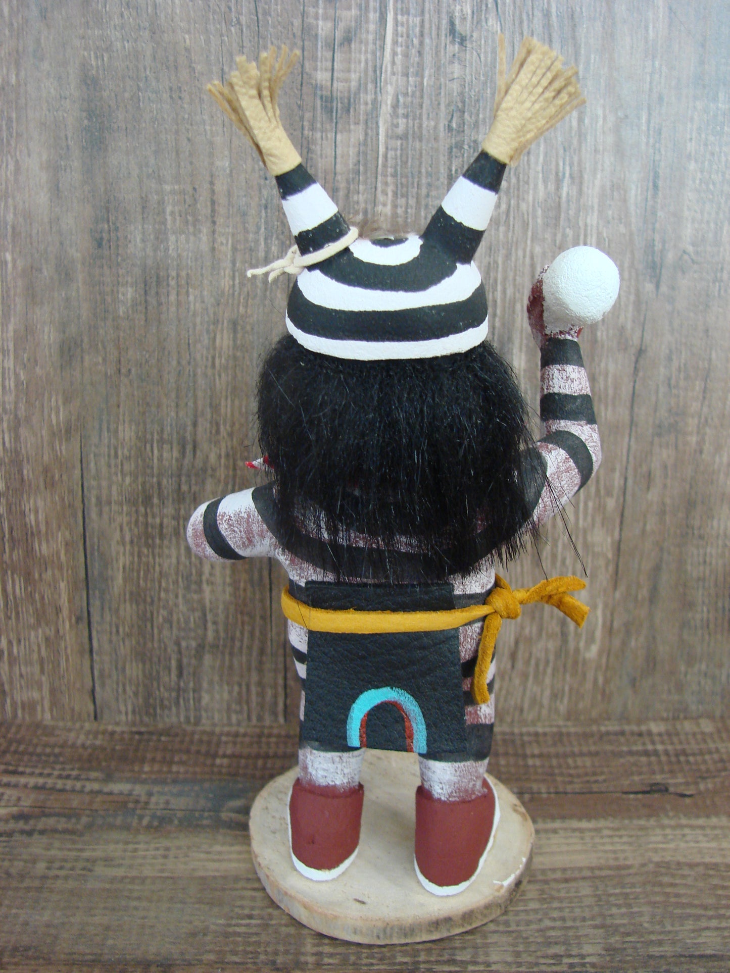 Native American Clown Kachina Dancer Signed Benally