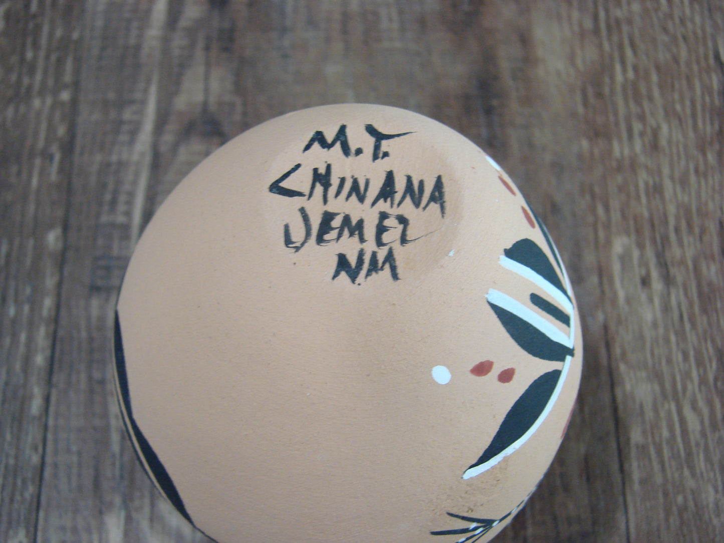 Native American Jemez Indian Handmade Clay Lizard Seed Pot by Chinana