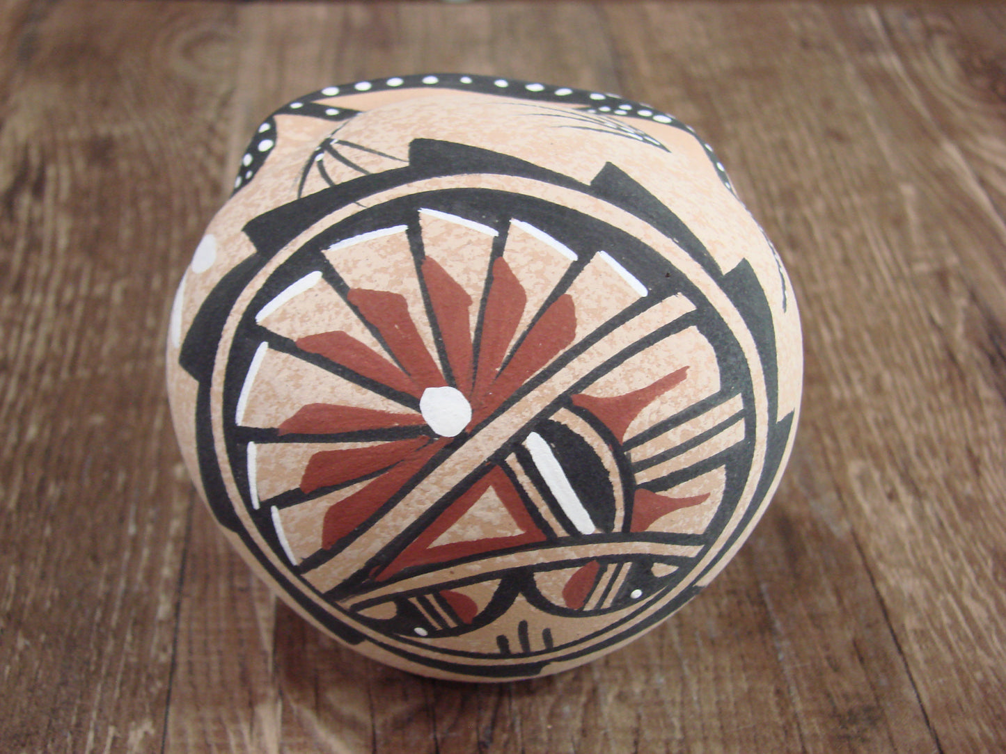 Native American Jemez Indian Handmade Clay Lizard Seed Pot by Chinana