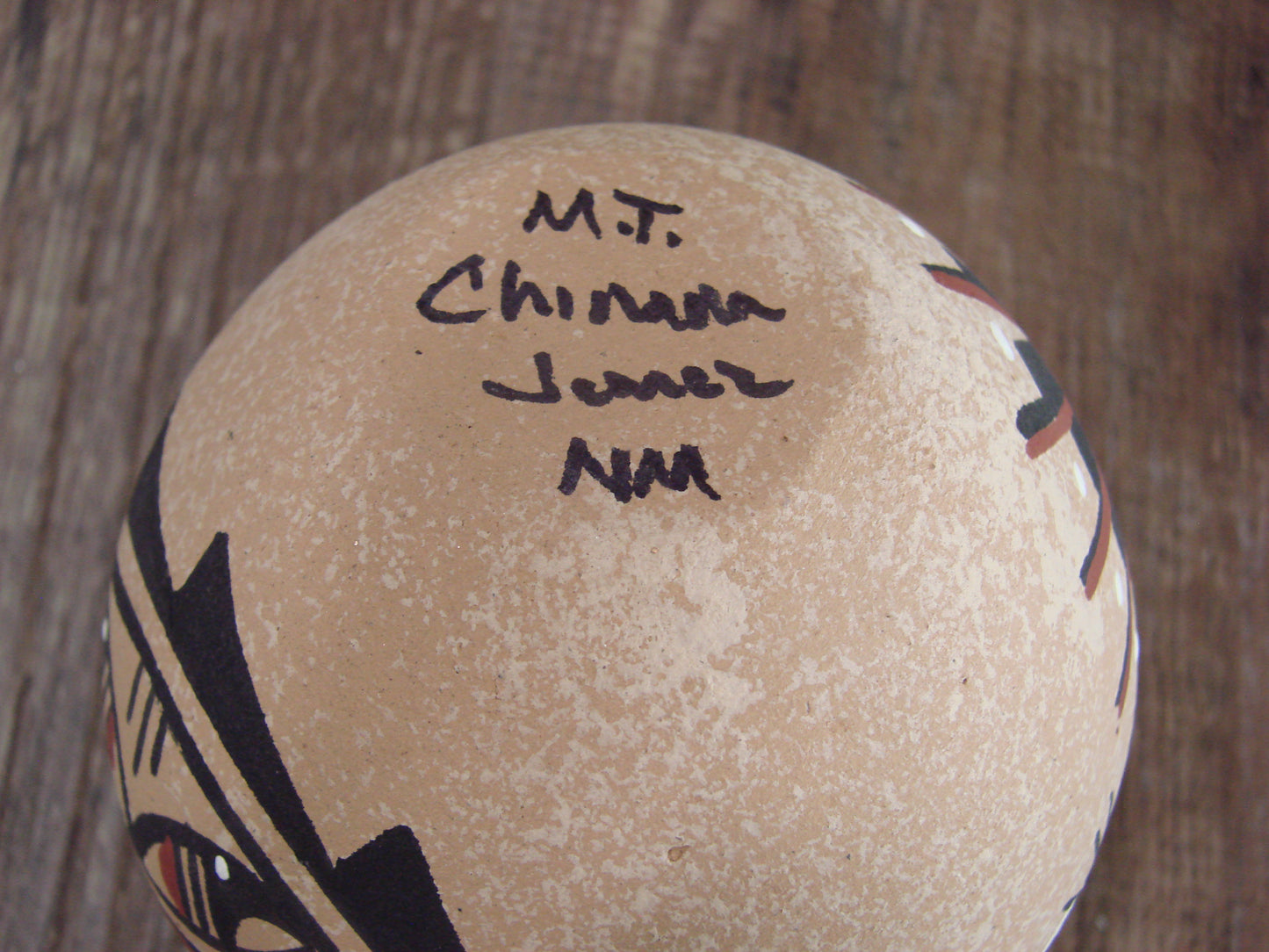 Native American Jemez Indian Handmade Clay Lizard Seed Pot by Chinana