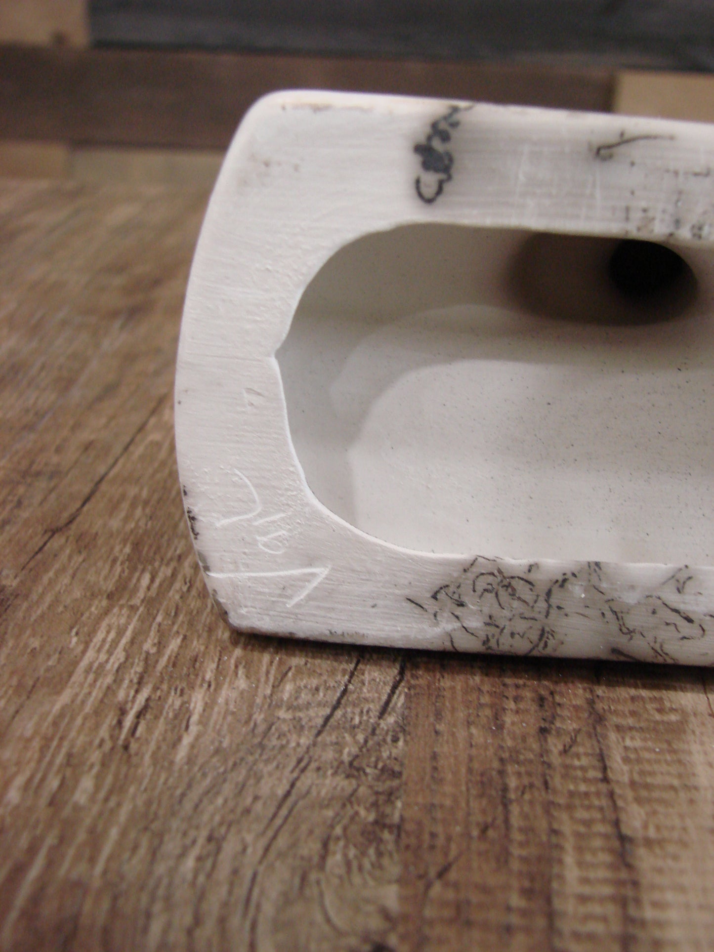 Native American Pottery Horse Hair Kokopelli Sculpture by Vail