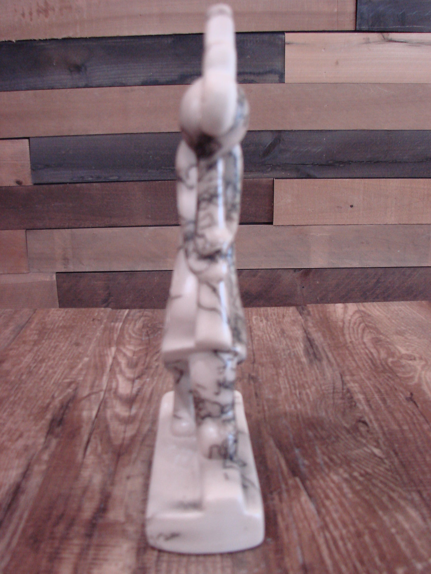 Native American Pottery Horse Hair Kokopelli Sculpture by Vail