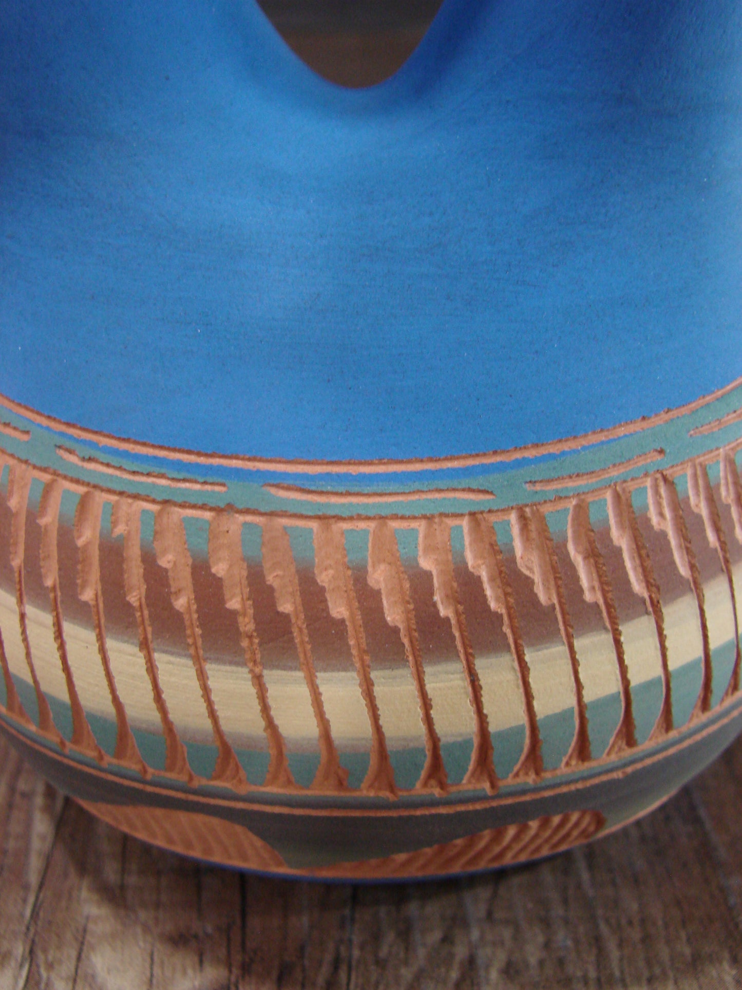 Native American Navajo Hand Etched Wedding Vase - Charlie