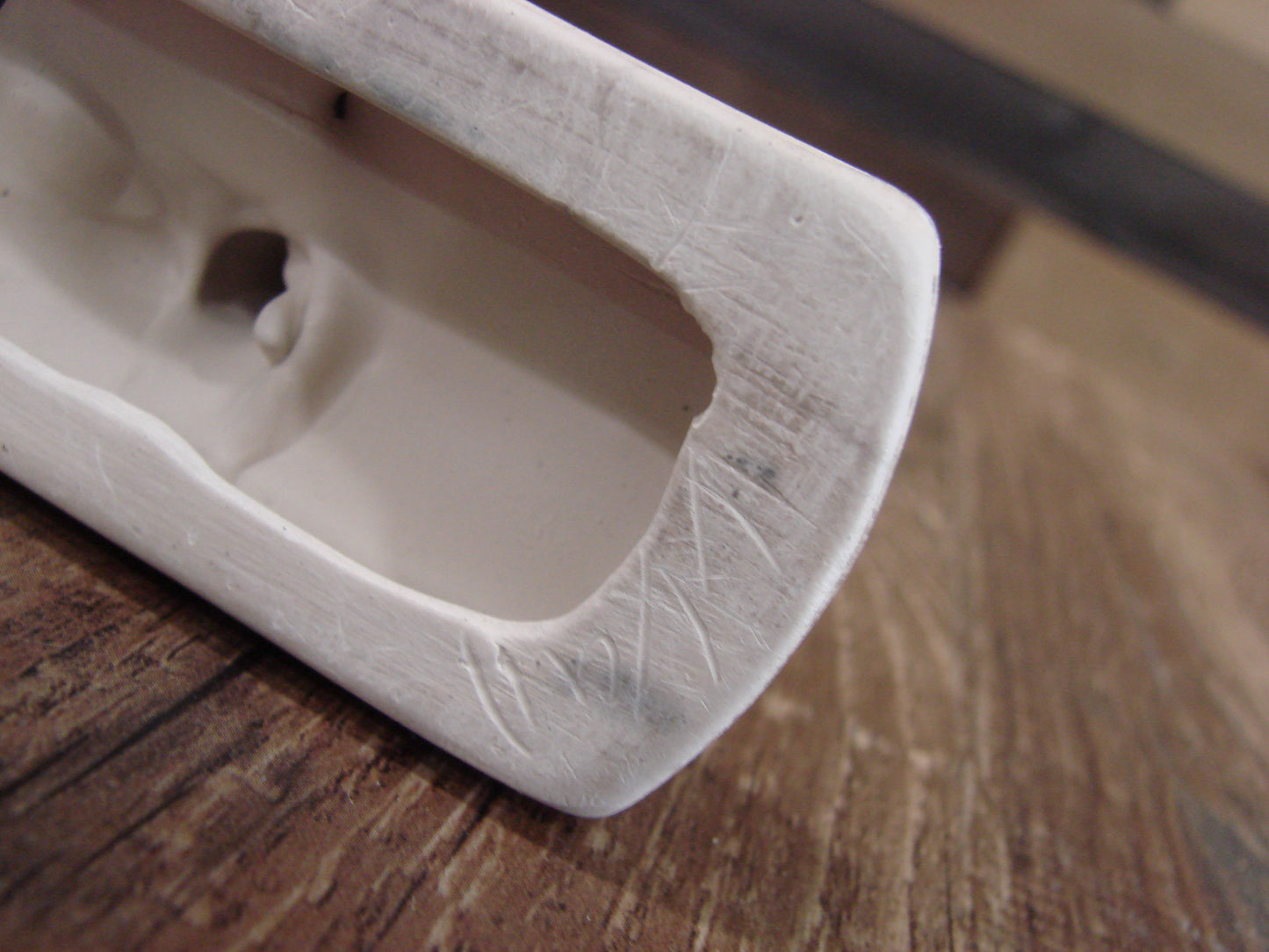 Native American Pottery Horse Hair Kokopelli Sculpture by Vail