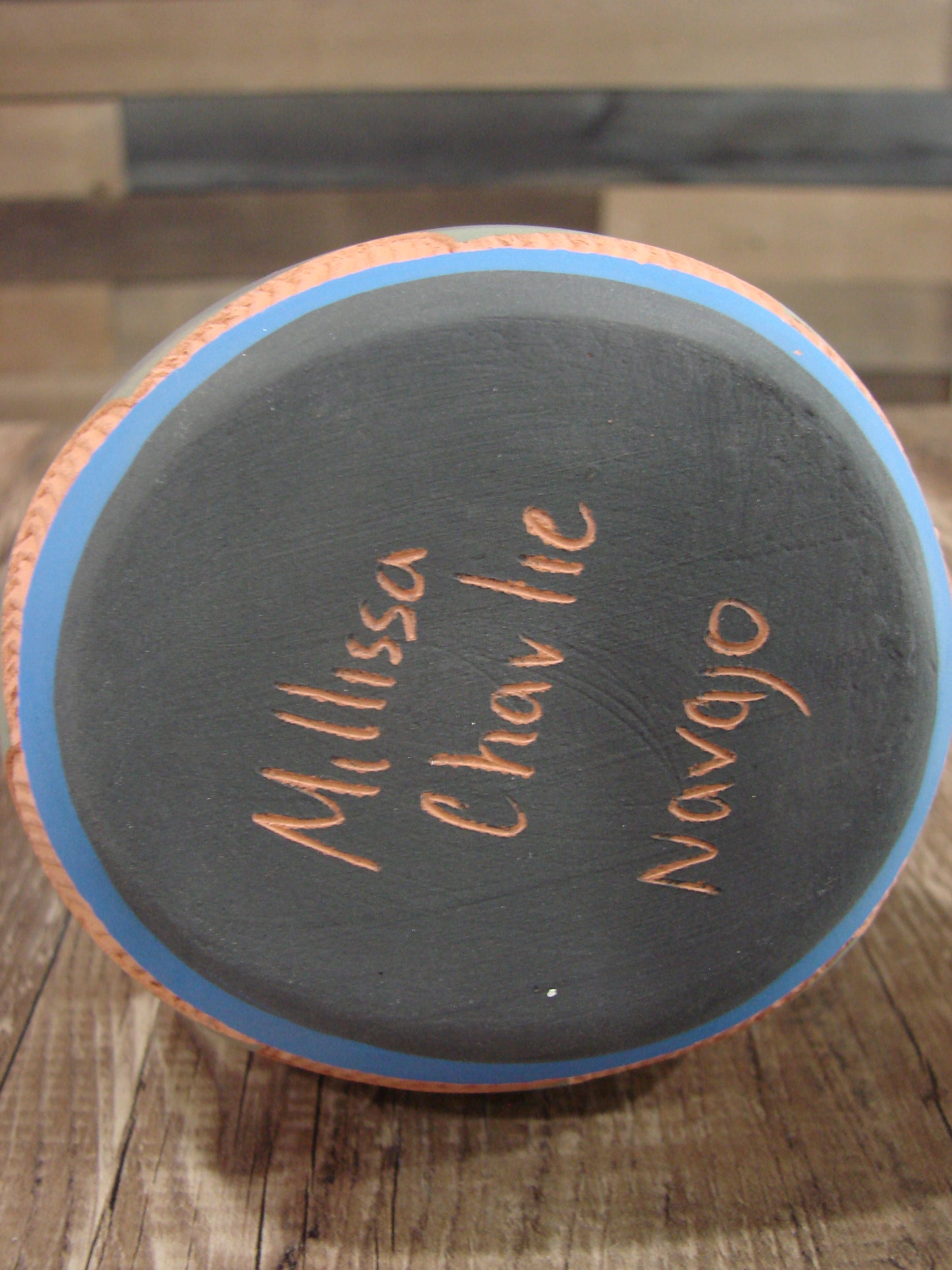 Native American Navajo Hand Etched Wedding Vase - Charlie